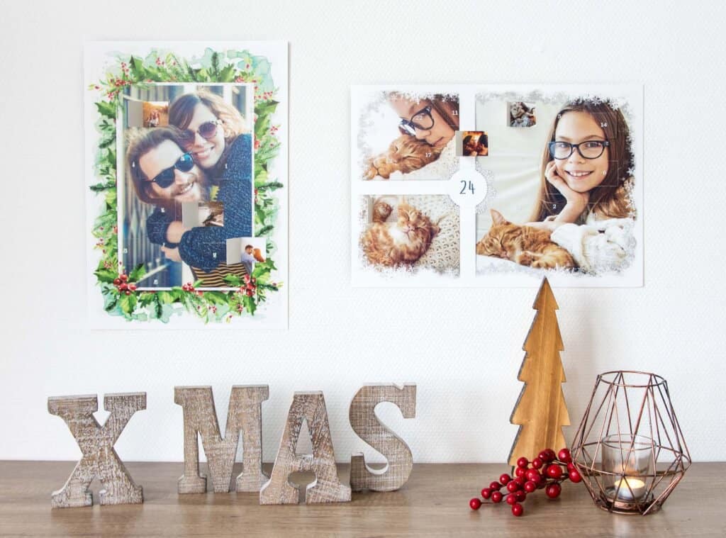 Ideen kreativer Foto Adventskalender für die Weihnachtszeit
