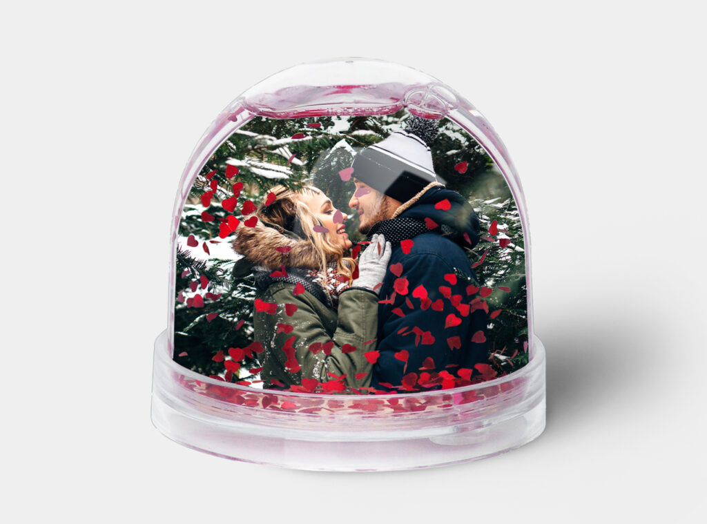 Foto-Schneekugel bei fotokasten als DIY Weihnachtsdeko