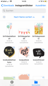 Instagram Sticker zum kostenlosen Download