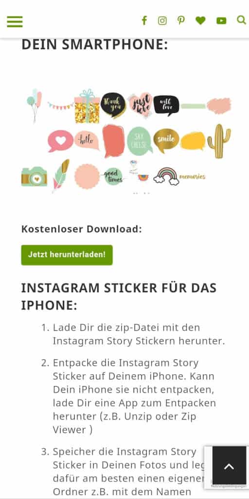 Instagram Sticker kostenlos als Download ⋆ fotokasten.de Blog