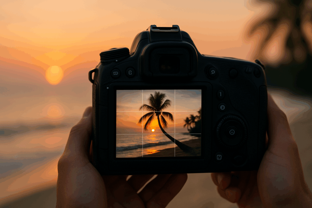 Sonnenuntergang im Raster: Urlaubsfotos können so schön sein