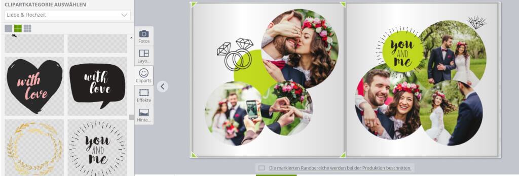 Gestaltungsideen Fotobuch Hochzeit