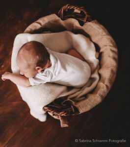 Babyfotografie: Baby beim Schlafen