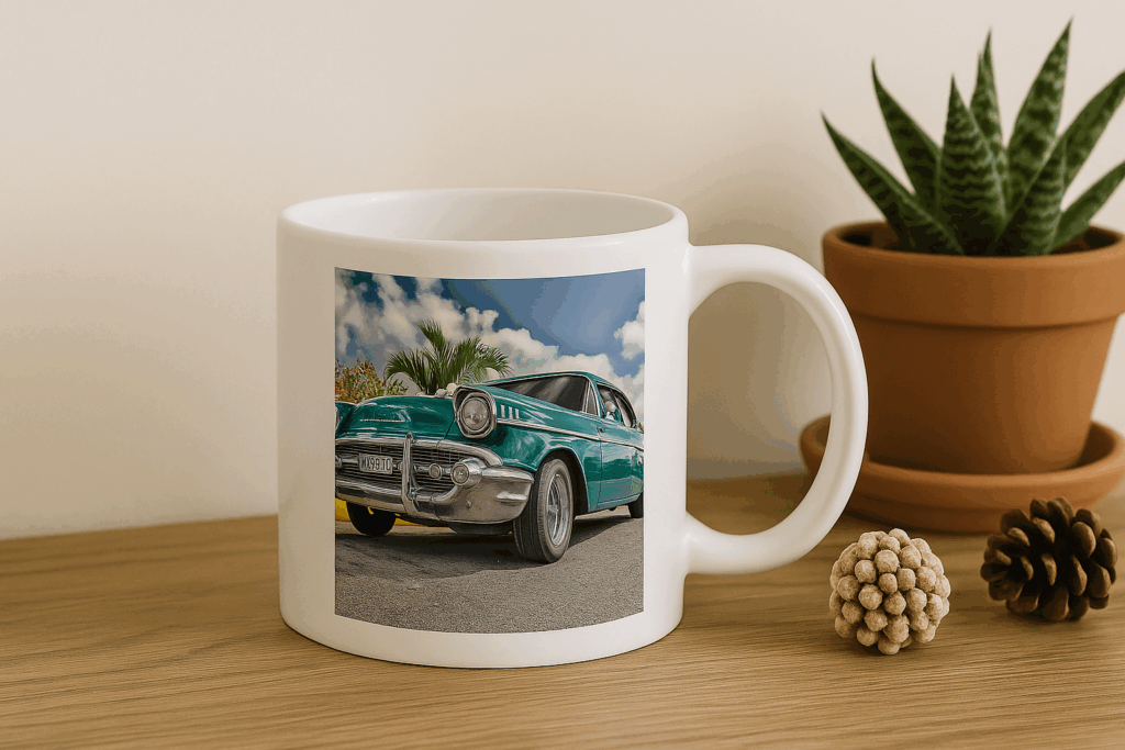 Fototasse mit Automotiv