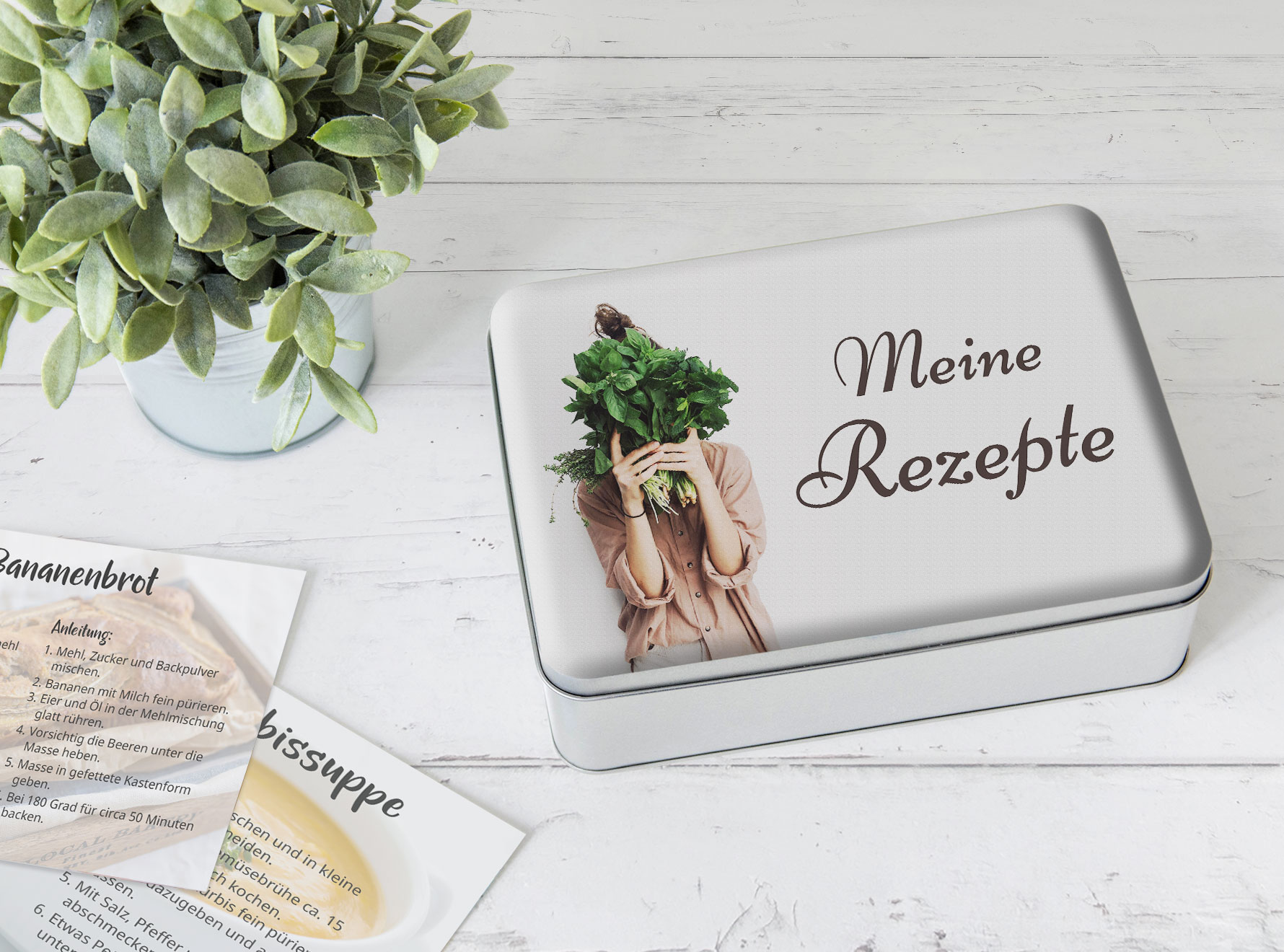 Postkarten auf Rezepten