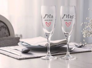 Sektglas zur Hochzeit