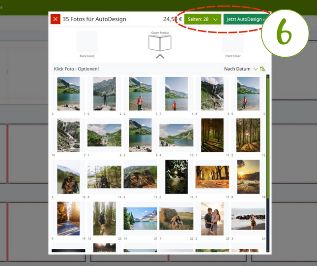 Fotobuch in unter einer Stunde erstellen: Schritt 6