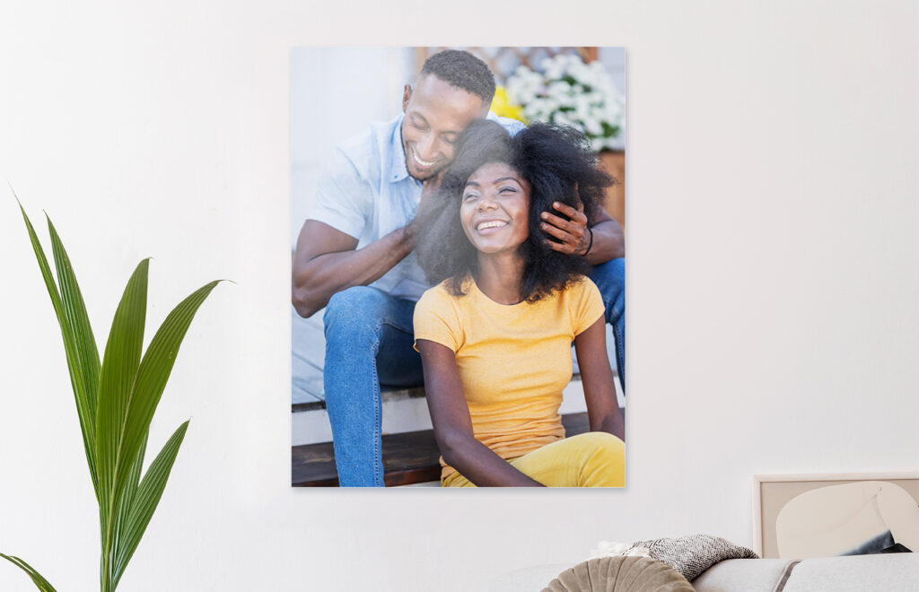 Personalisiertes Geschenk zum Valentinstag: Alu-Dibond-Bild