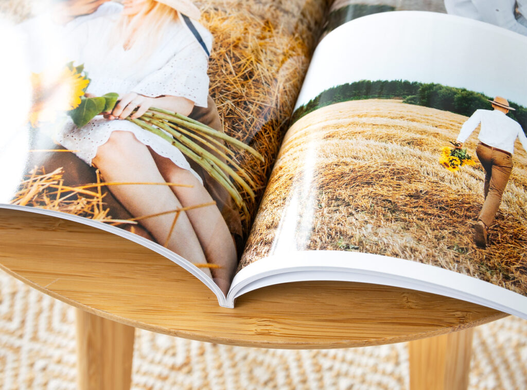 Hochglanz Seiten im Fotobuch